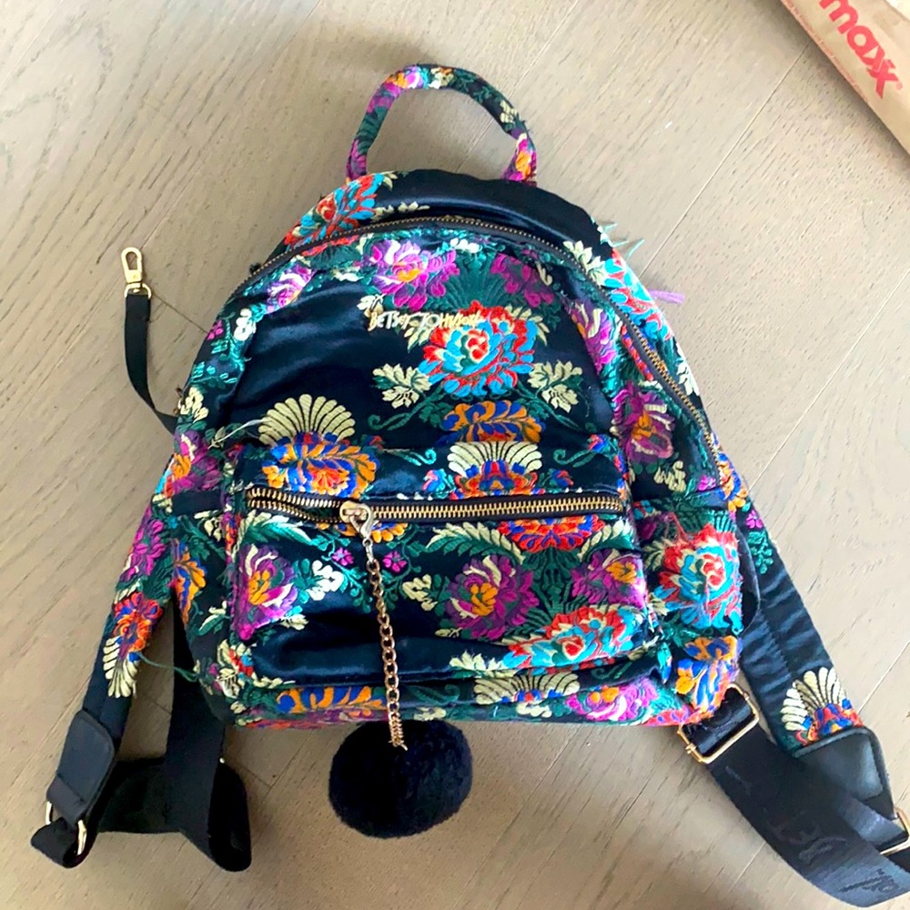 Betsey Johnson Floral Mini Backpack